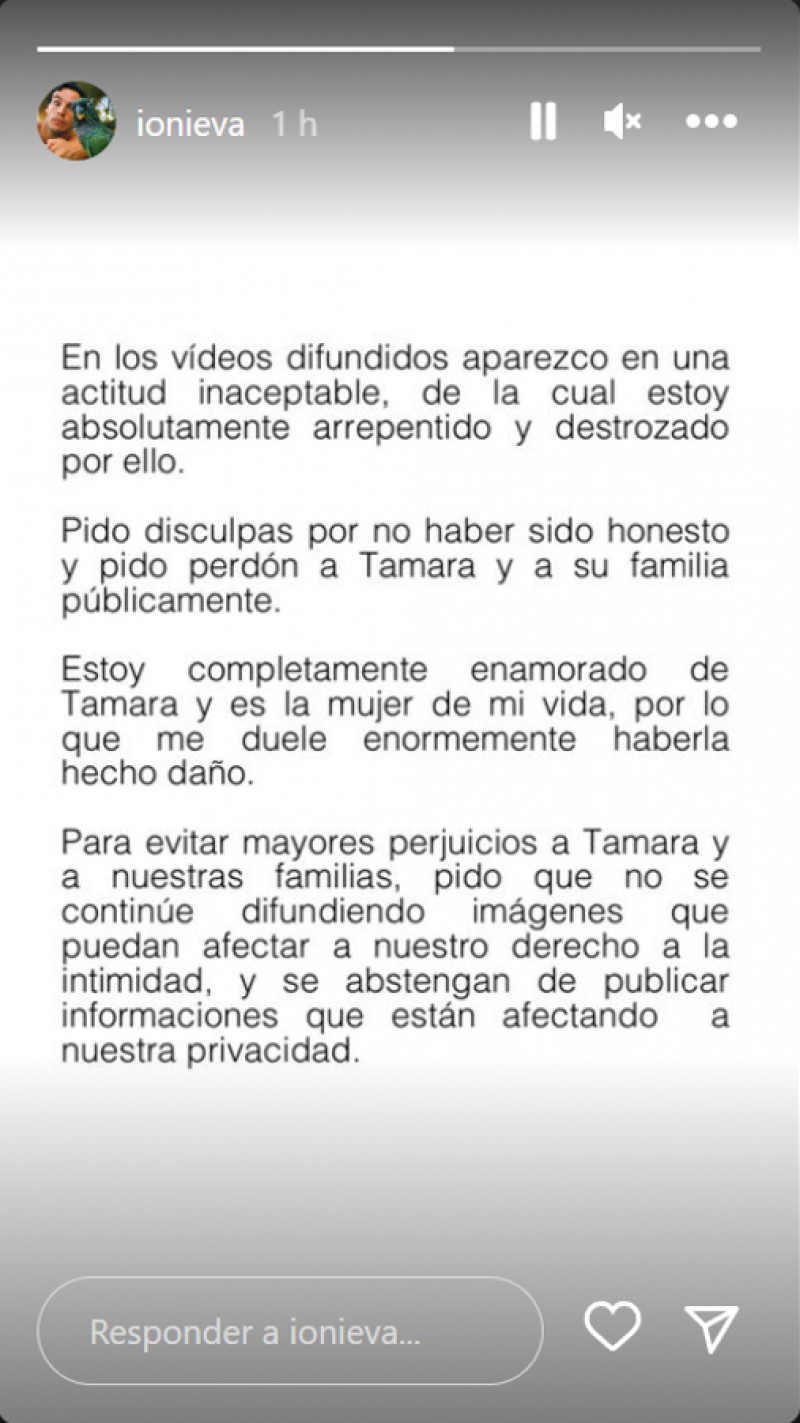 El comunicado de Íñigo Onieva sobre su infidelidad a Tamara Falcó (@ionieva)