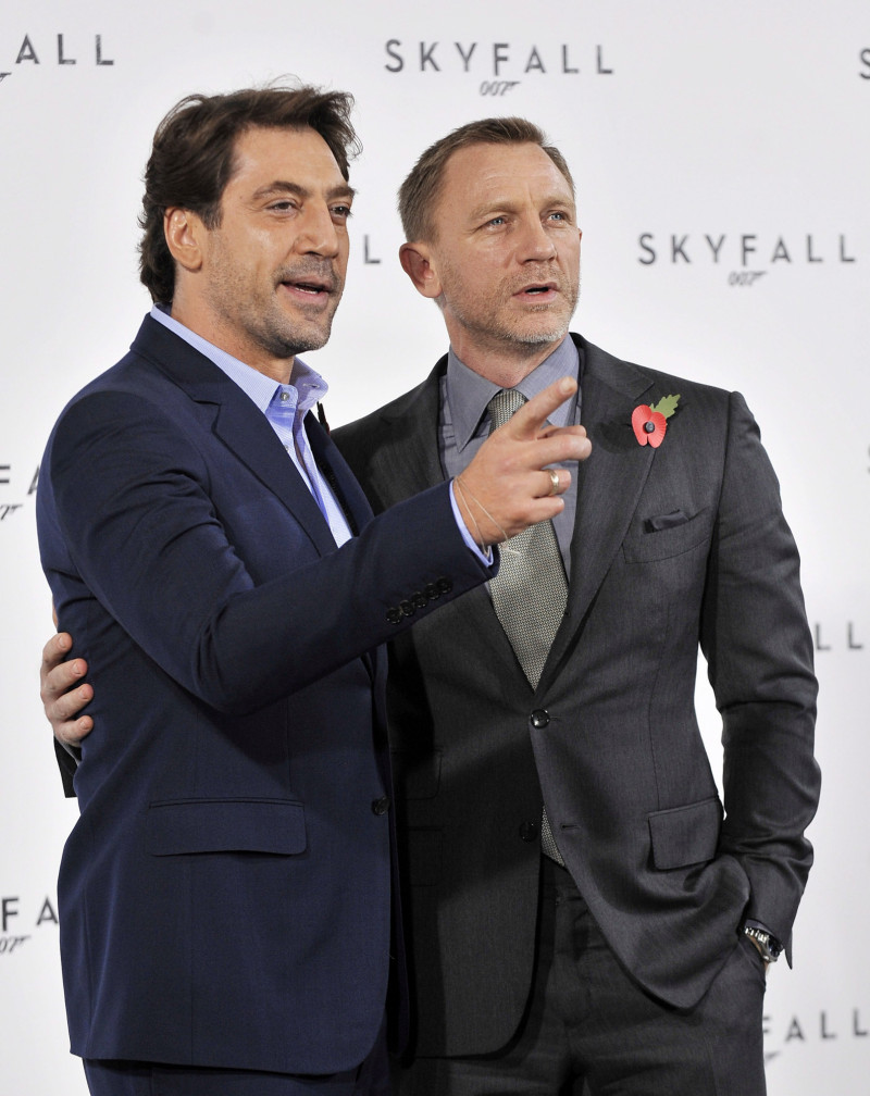 Javier Bardem y Daniel Craig se llevan muy bien.