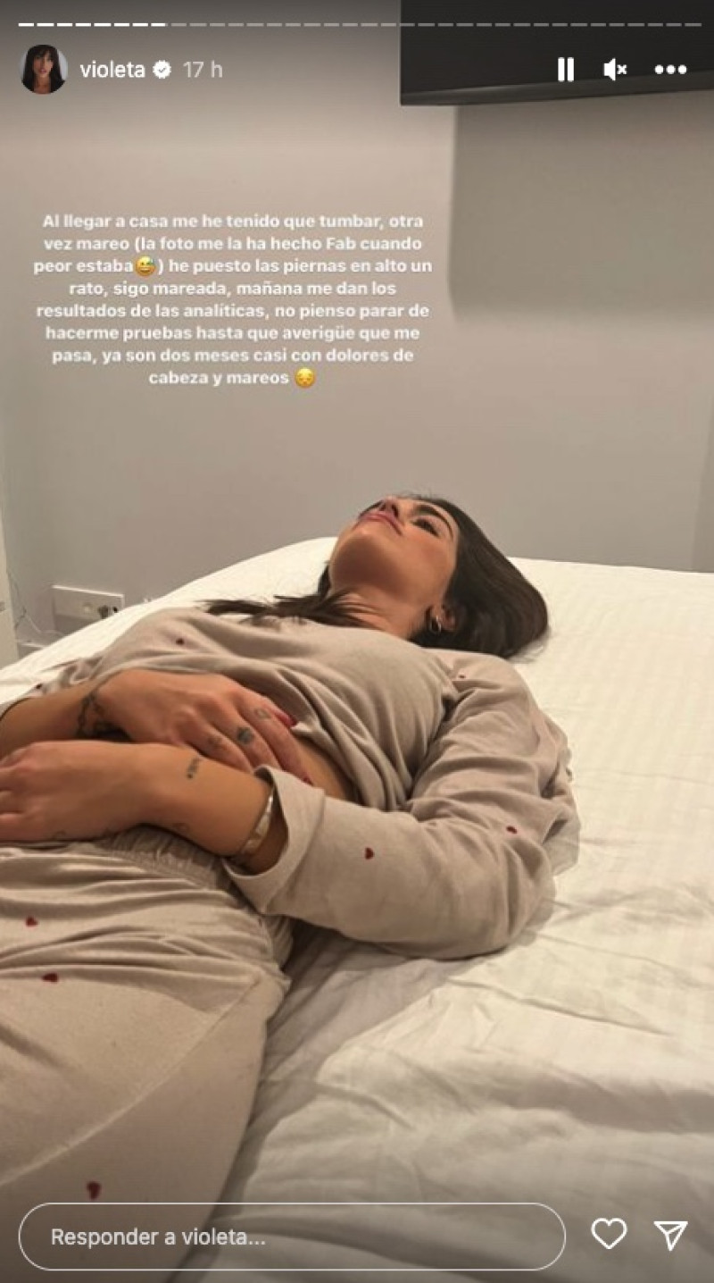 Violeta confiesa sus problemas de salud