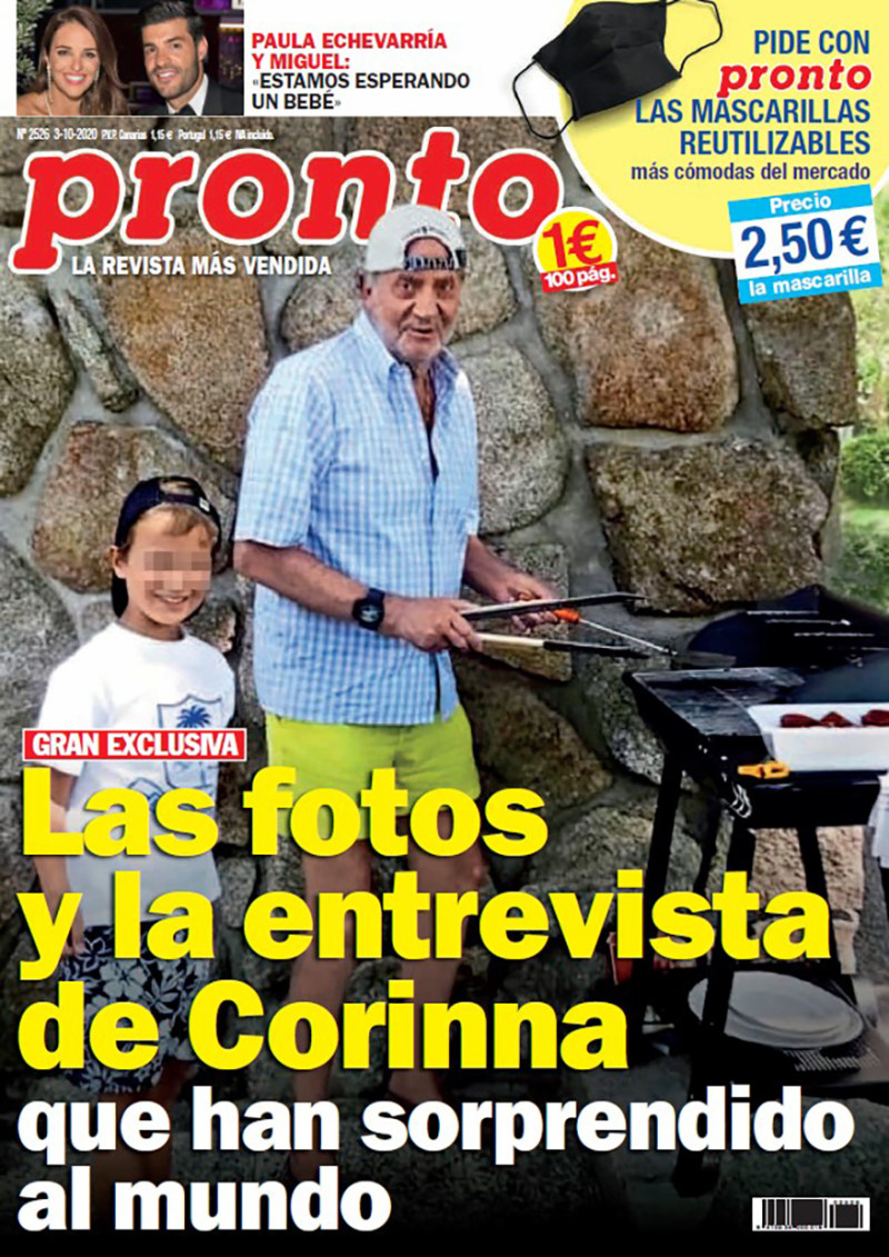 Juan Carlos barbacoa con el hijo de corinna