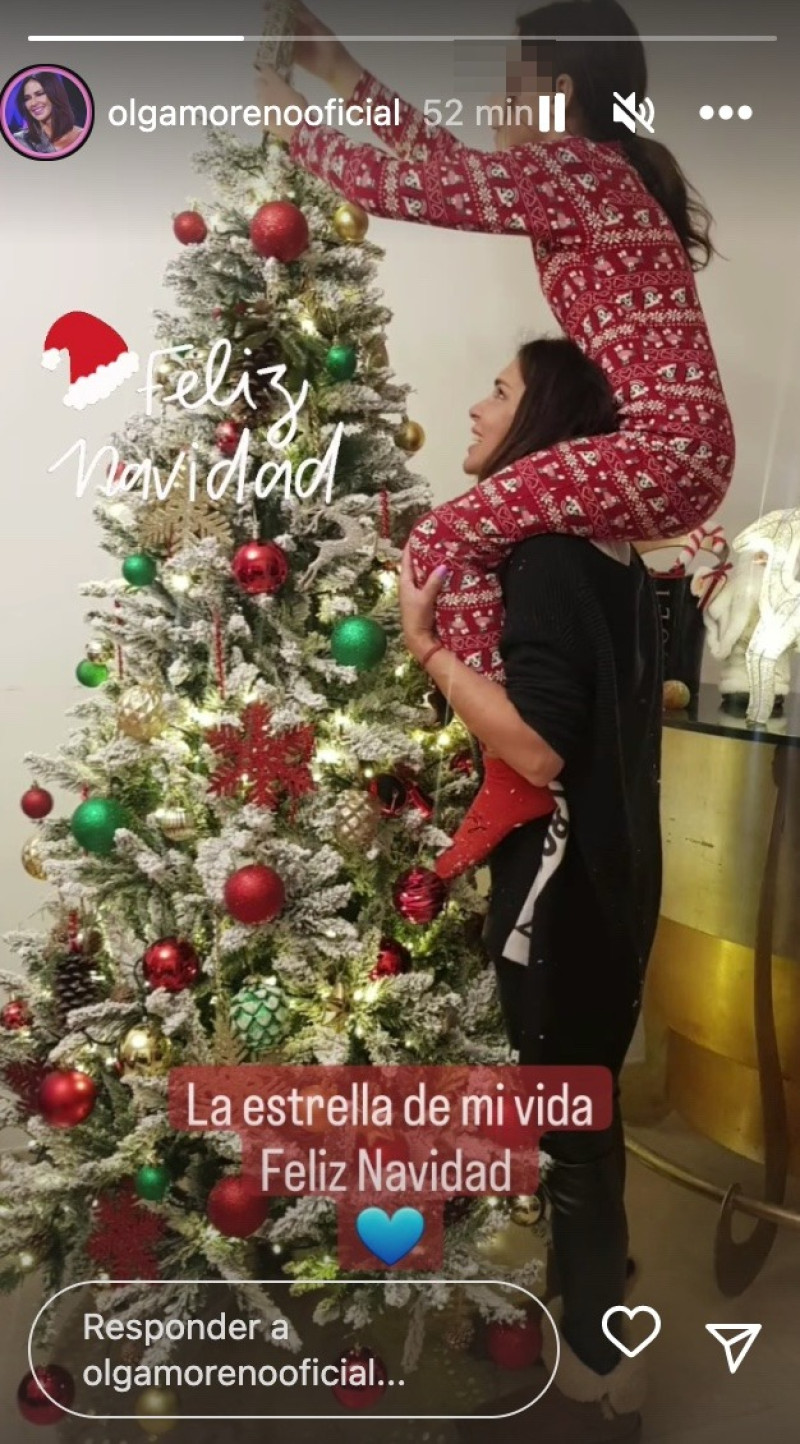 Olga Moreno y su hija Lola preparan la Navidad en casa