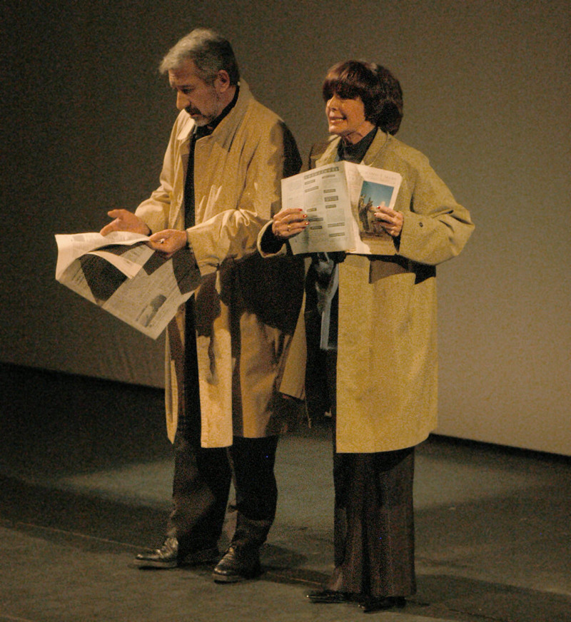 Concha Velasco y José Sacristán en una obra de teatro