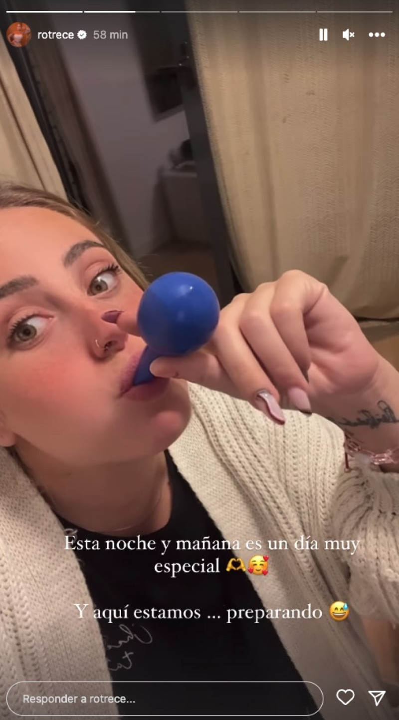 Rocío Flores decora la casa con globos para el cumpleaños de su hermano David