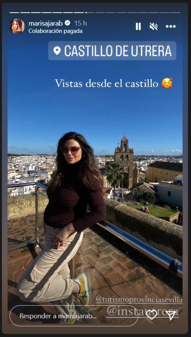 Marisa Jara posa en el Castillo de Utrera, en Sevilla.