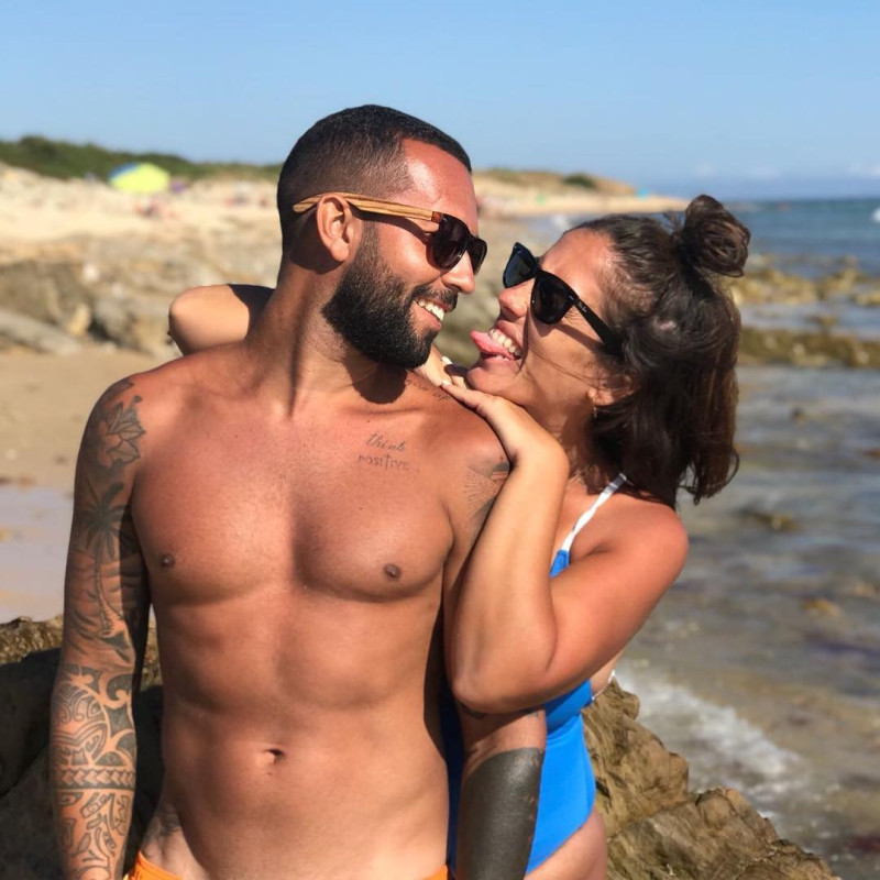 Anabel y Omar, cuando eran pareja y vivían juntos en Canarias.