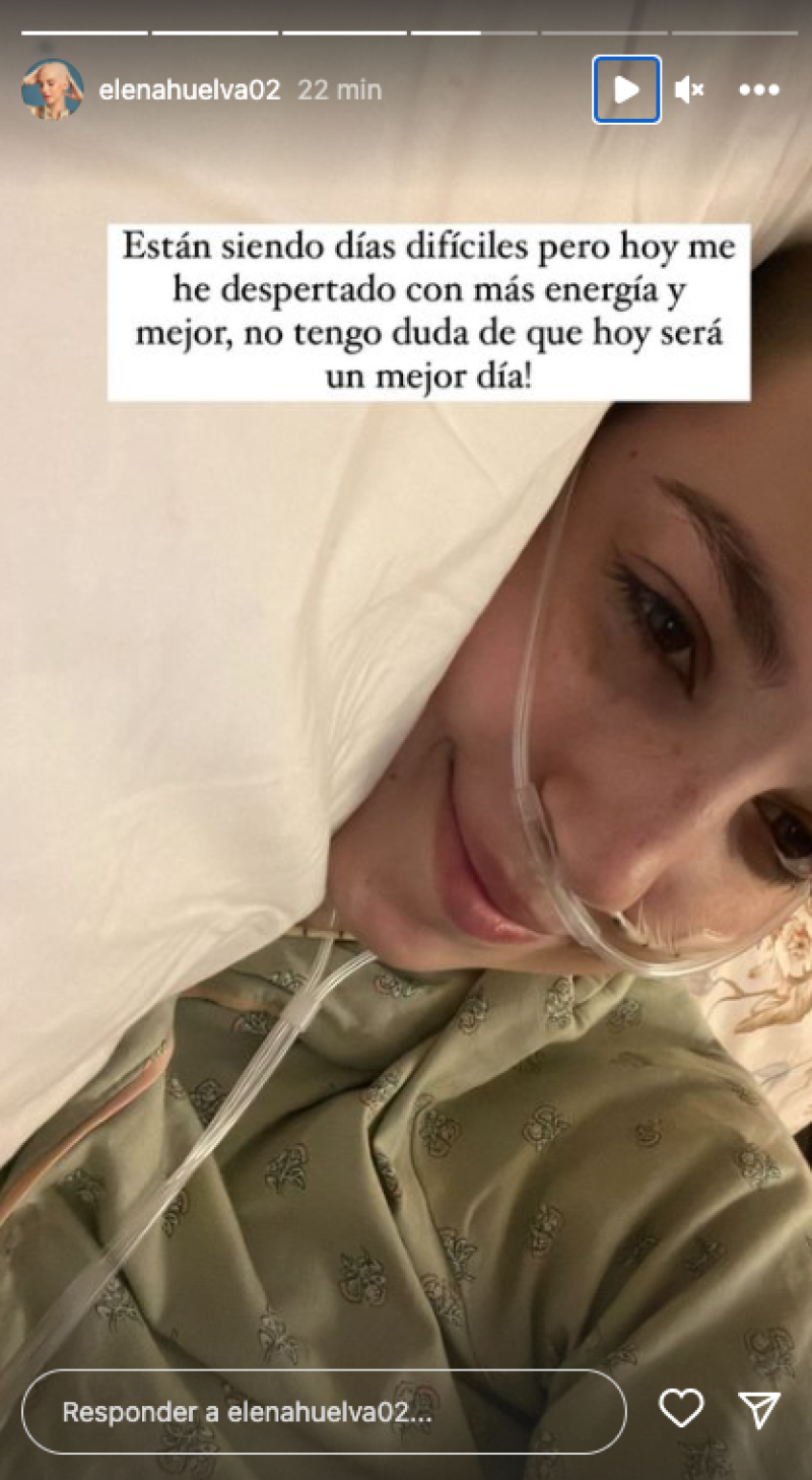 Elena Huelva cuenta cómo está en stories.