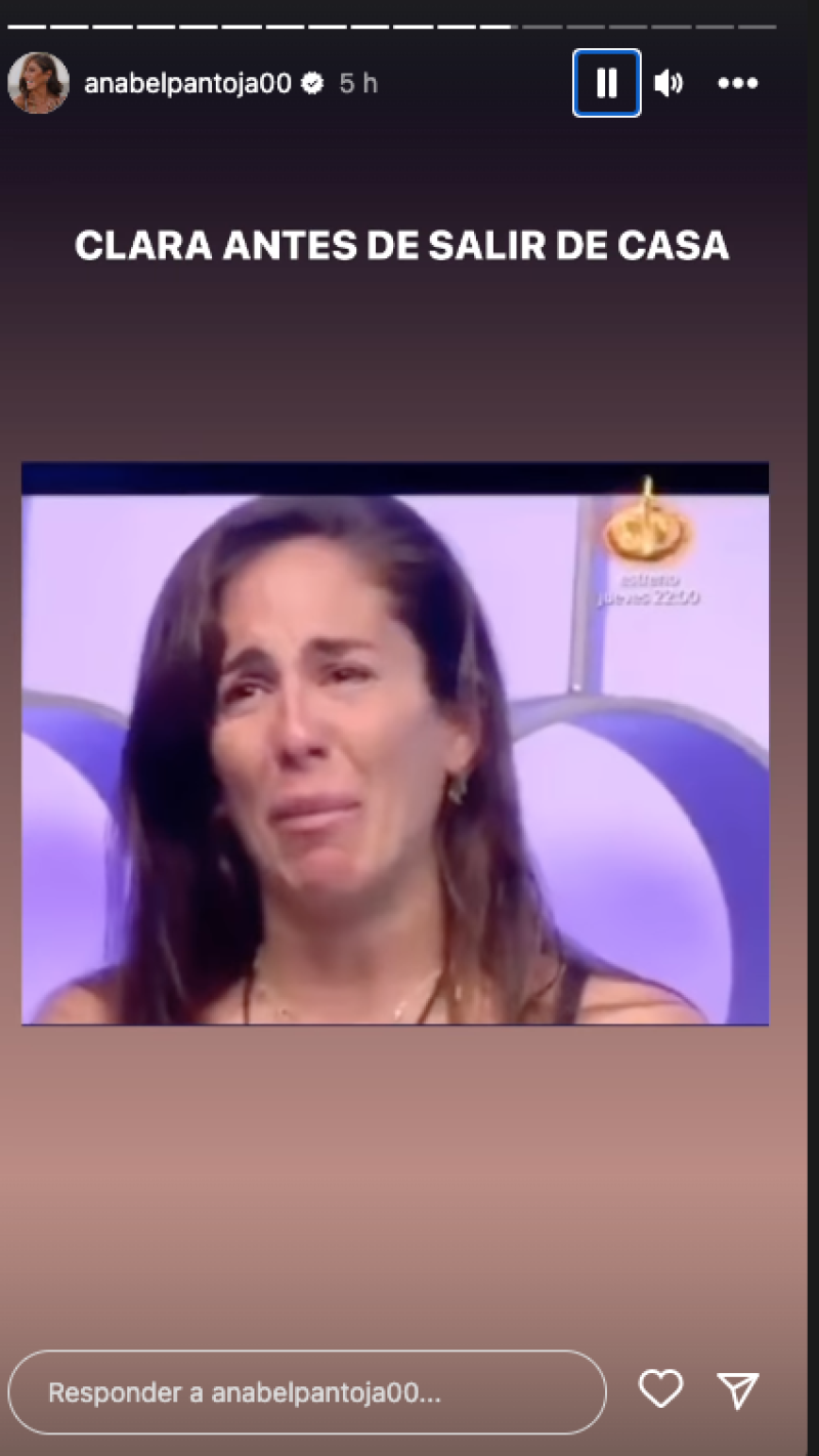 Anabel cuelga un meme de sí misma en stories para opinar sobre el tema de Shakira.