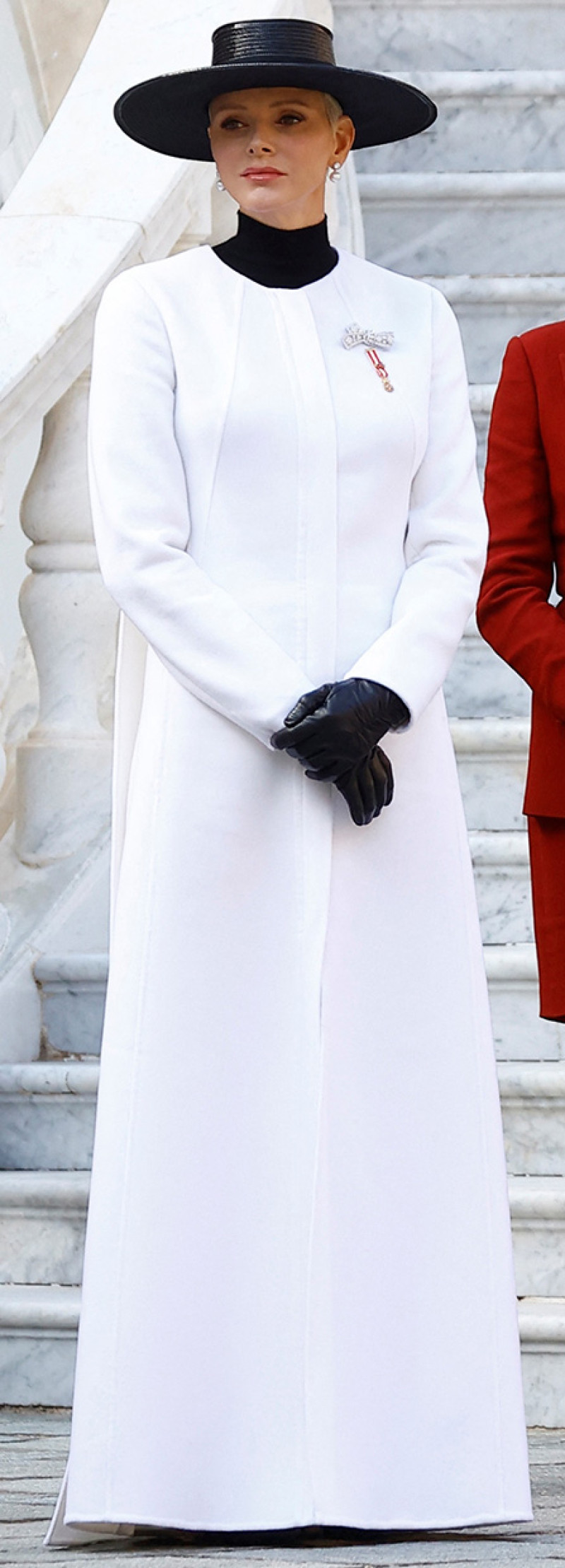 Charlene de mónaco vestido blanco