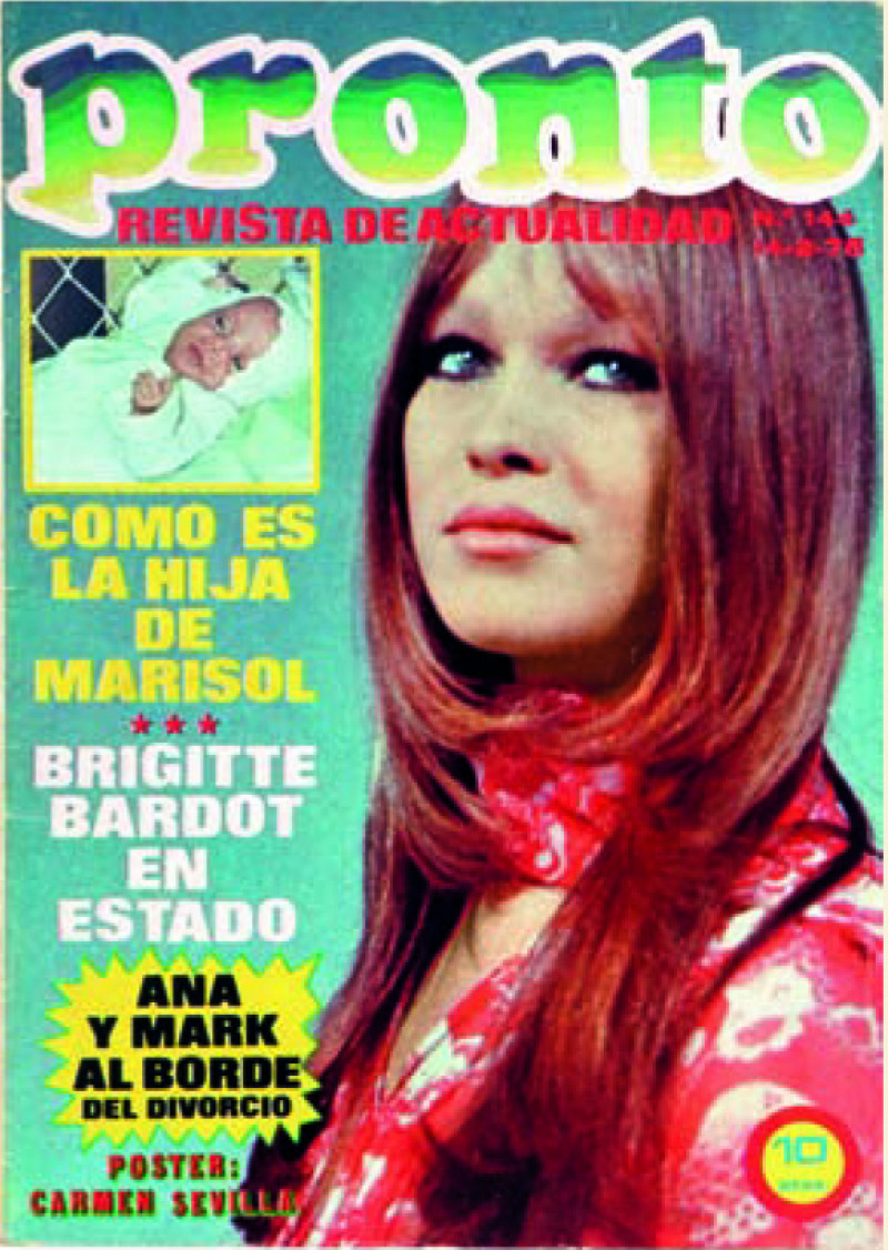 Marisol ocupó muchas portadas de nuestra revista Pronto.