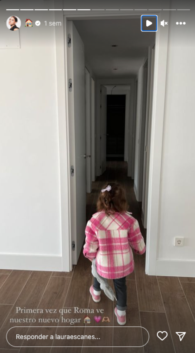 Laura Escanes comparte una imagen de su hija Roma en su primera vez en su piso de soltera