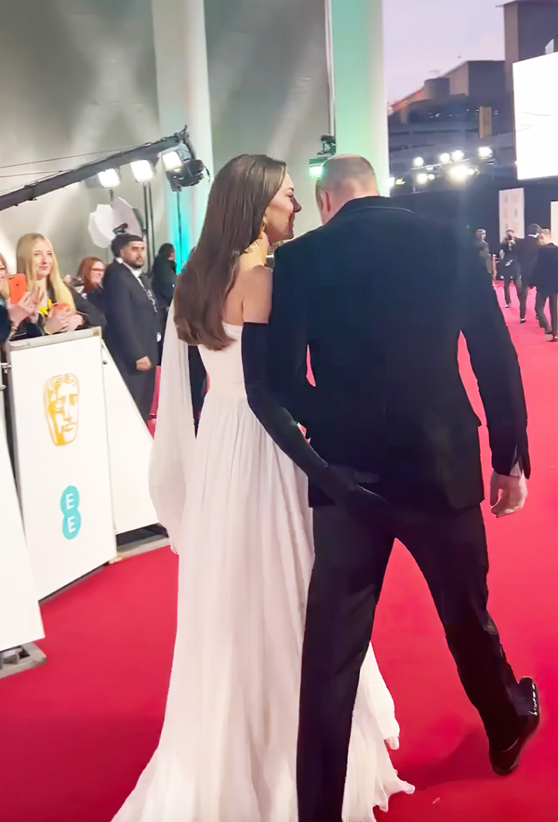Kate Middleton le toca el culo al Príncipe Guillermo en la alfombra roja de los premios BAFTA