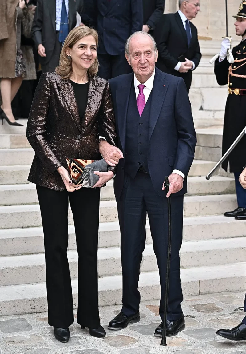 Infanta Cristina con el Rey Juan Carlos