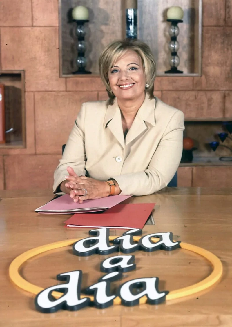 María Teresa Campos, en el plató de 'Día a día'.