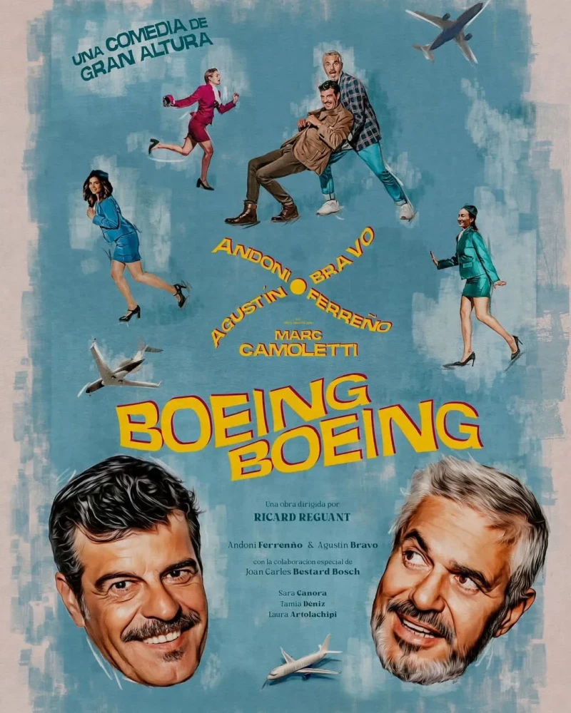 'Boeing boeing', con Agustín Bravo y Andoni Ferreño.