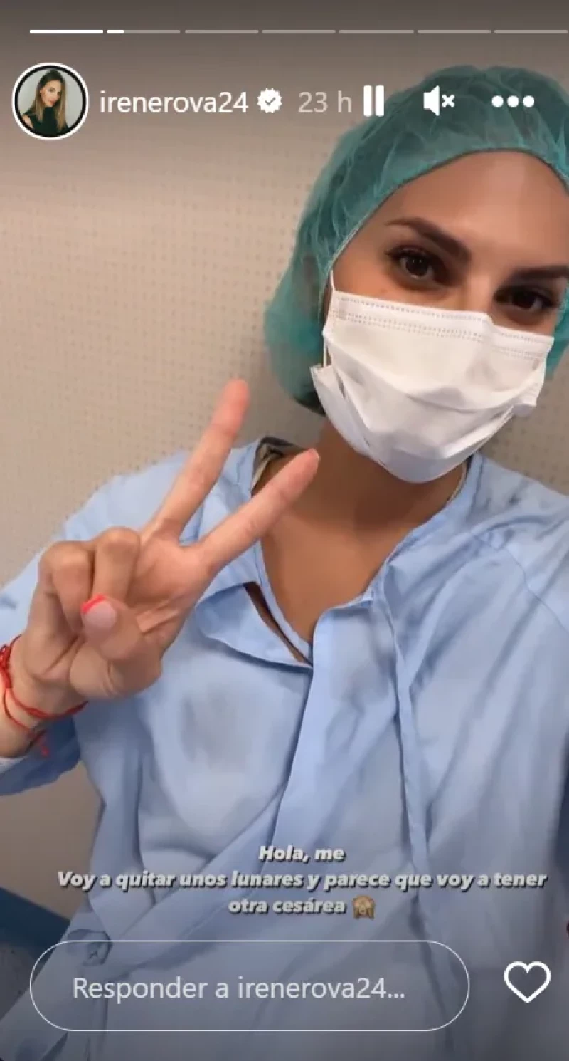 Irene Rosales ha compartido una foto en Instagram desde el hospital (@irenerova24)