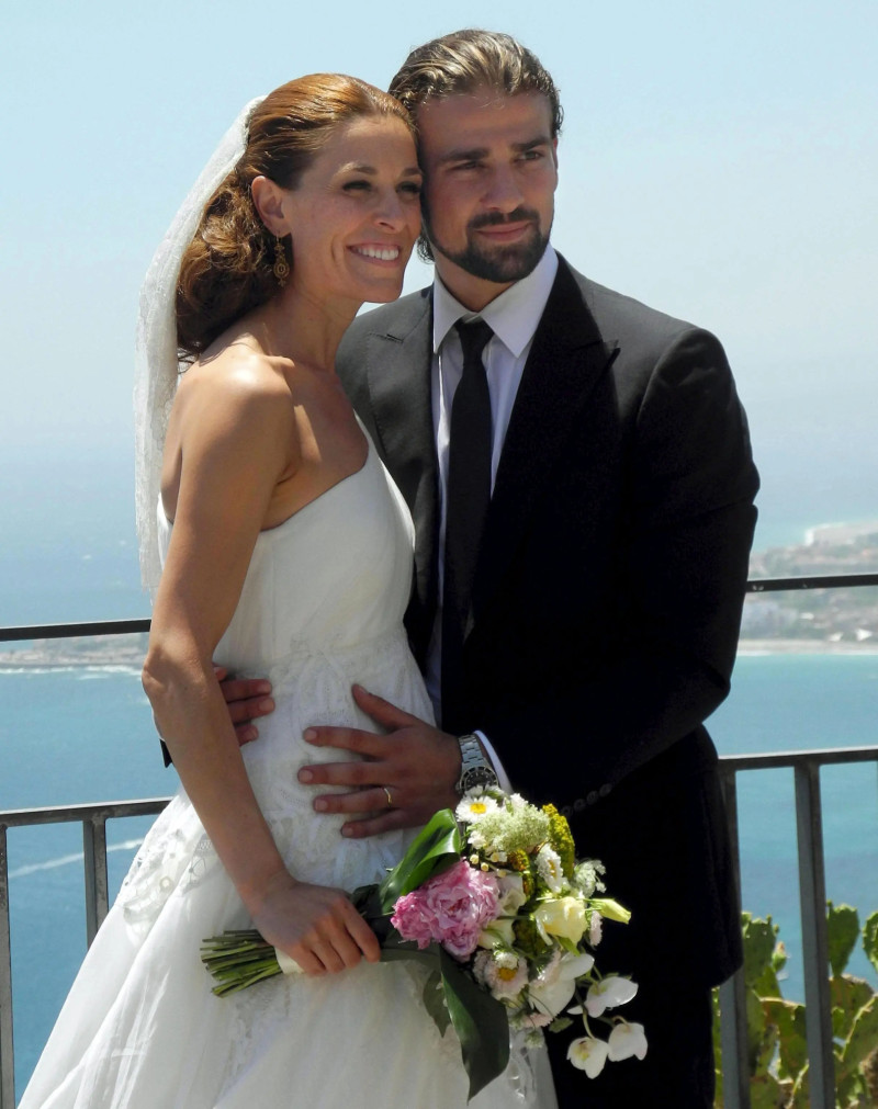 Mario Biondo en su boda con Raquel Sánchez Silva.