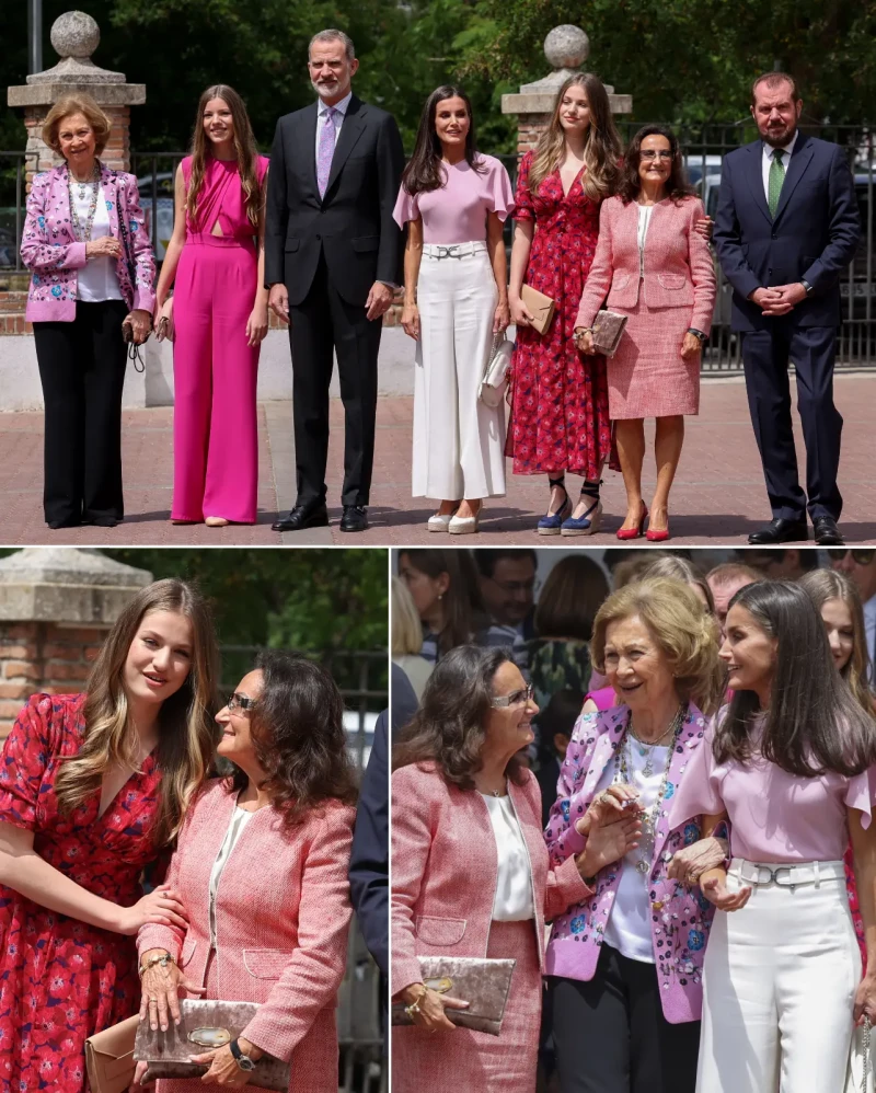 Familia Real española al completo en la graduación de Leonor.