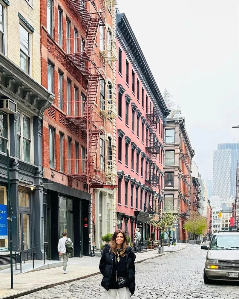 Nuria, en su último viaje a Nueva York.