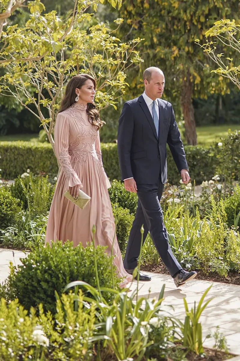 Guillermo y Kate de Gales llegando a la ceremonia.