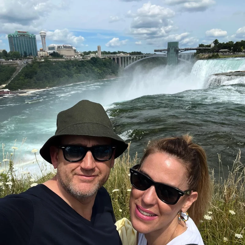 En las cataratas del Niágara, en Ontario (Canadá).