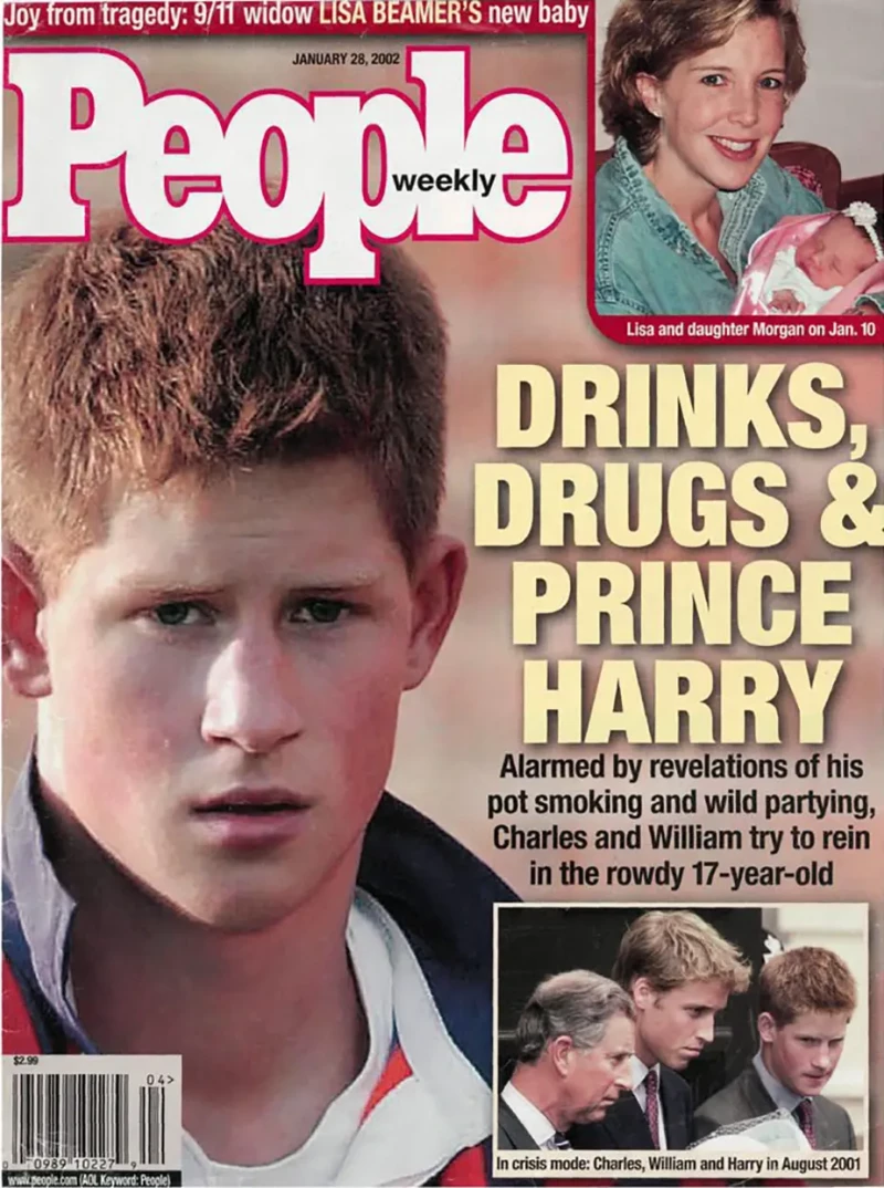 El Príncipe Harry en la portada de la revista People Weekly.