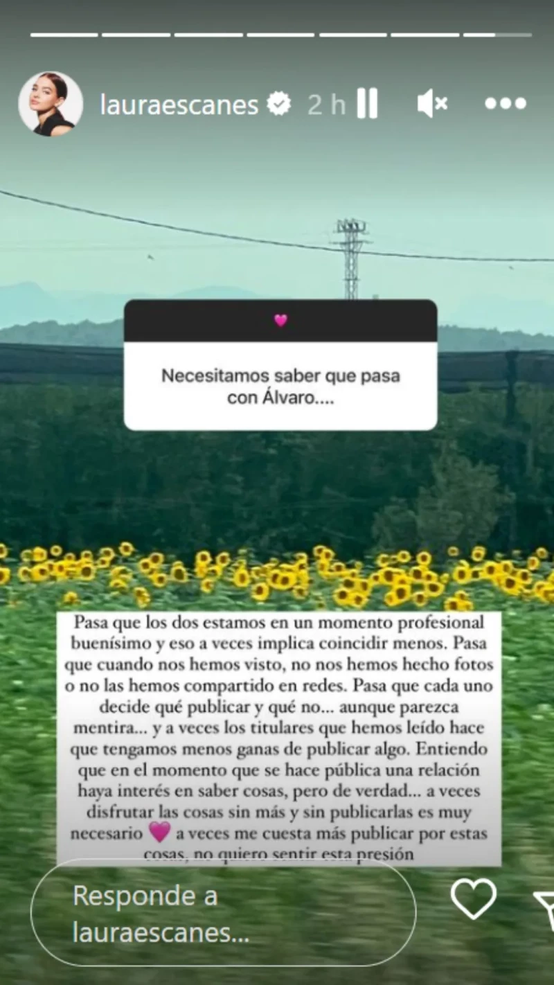 Laura Escanes ha aclarado cómo está su relación con Álvaro de Luna (Instagram)