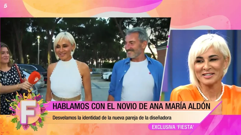 Ana María Aldón y su novio han hablado con las cámaras de 'Fiesta' (Telecinco)