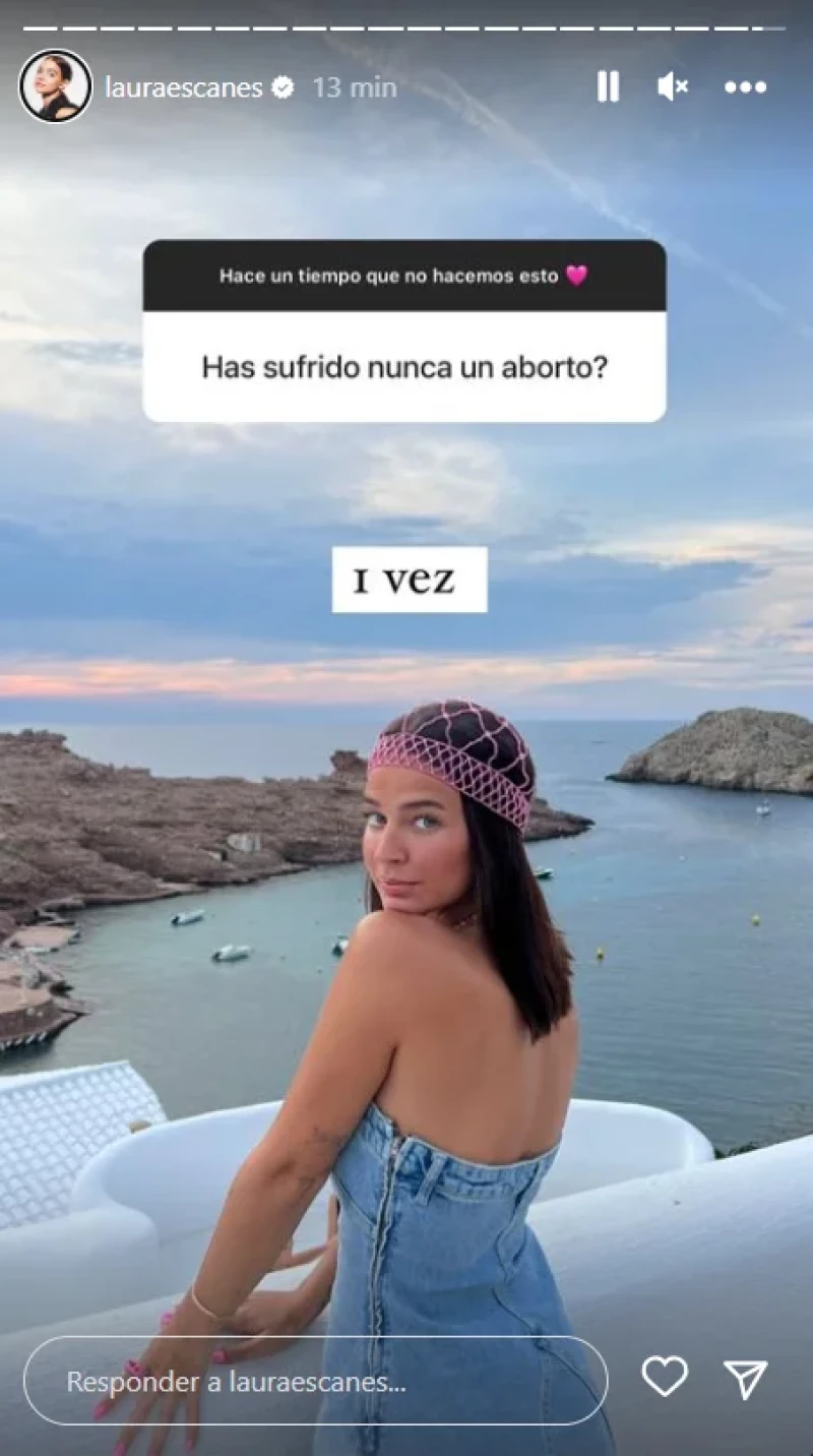 Laura Escanes ha desvelado a sus seguidores que padeció un aborto (Instagram)