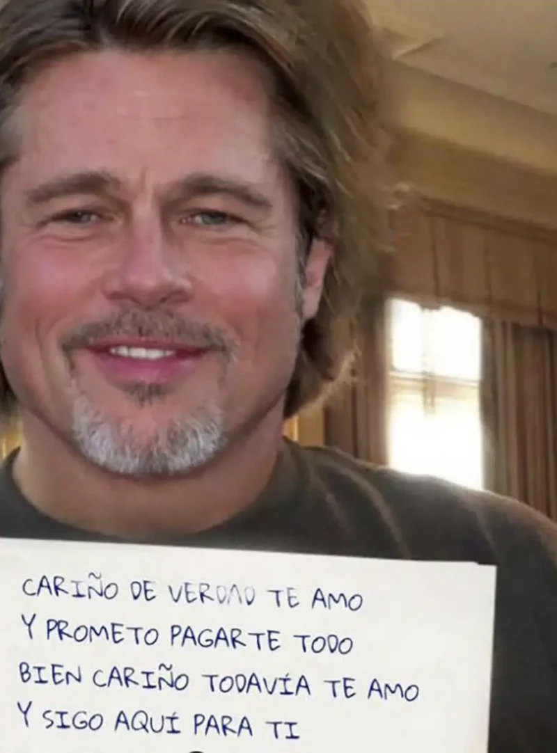 Brad Pitt falso de internet.