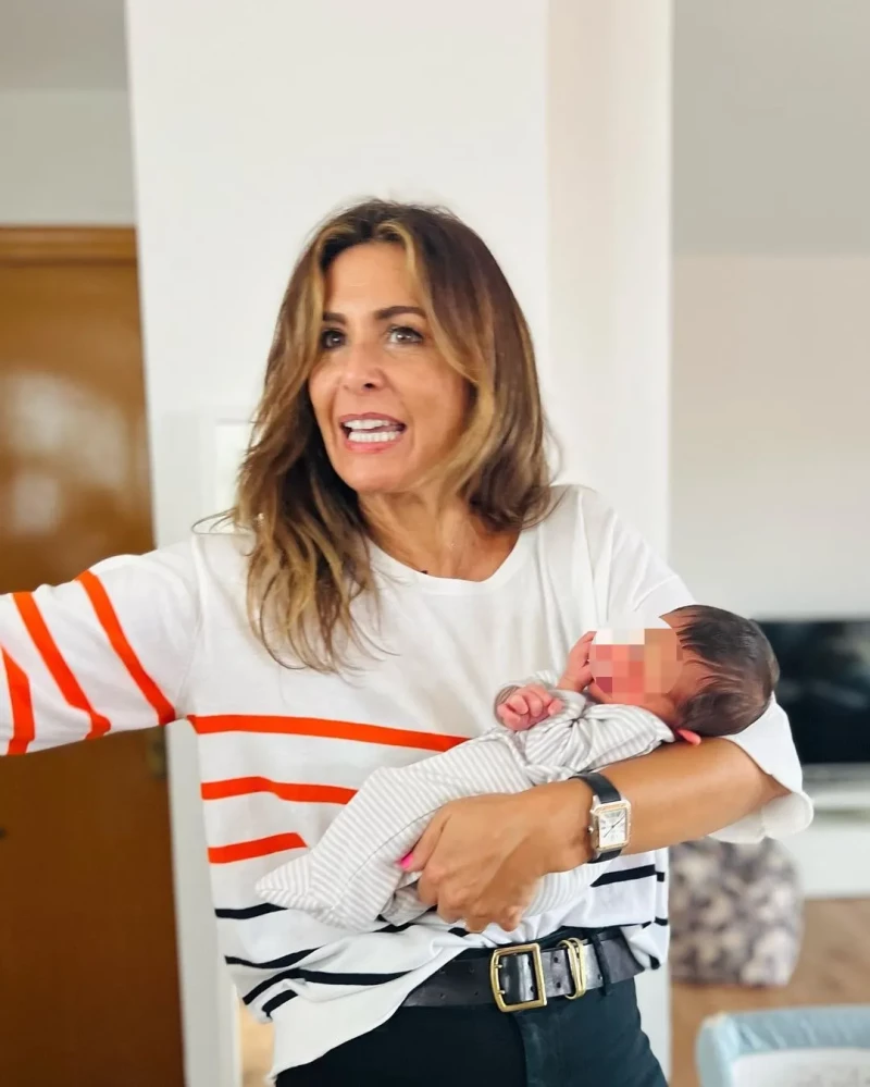 Nuria Roca con su sobrino Pep, hijo de su hermana Alba.