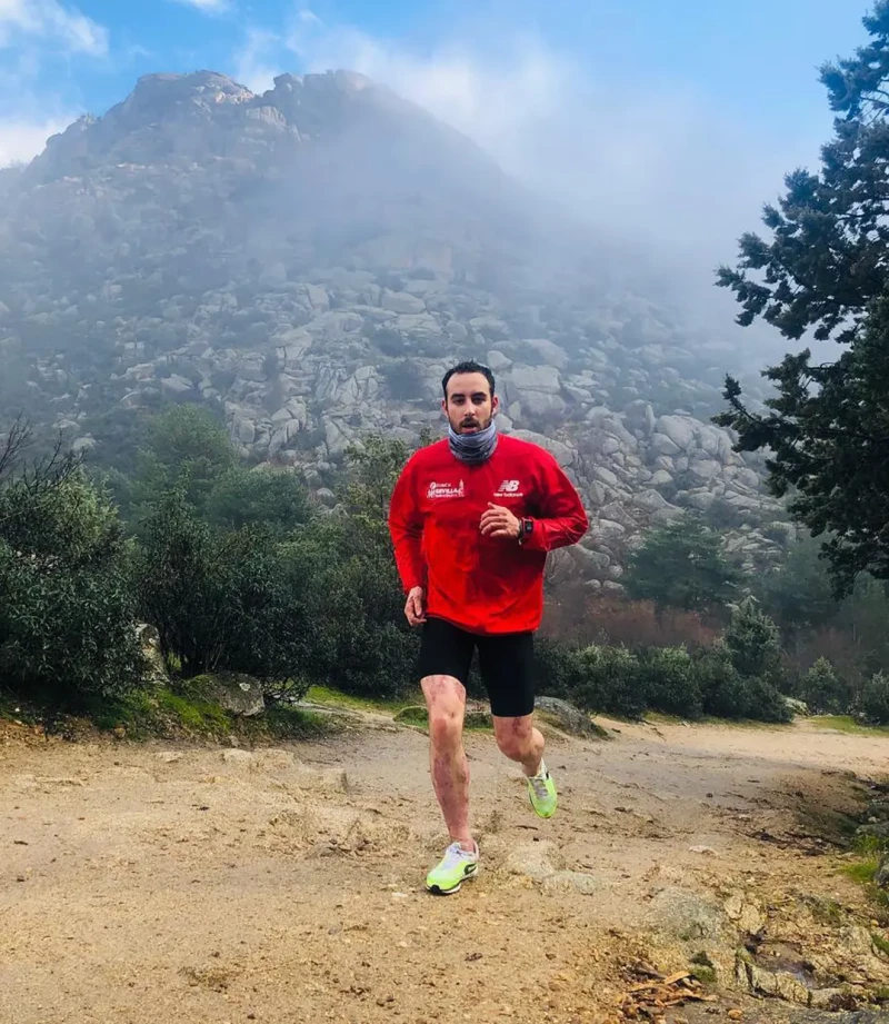 Álvaro Trigo entrenando.