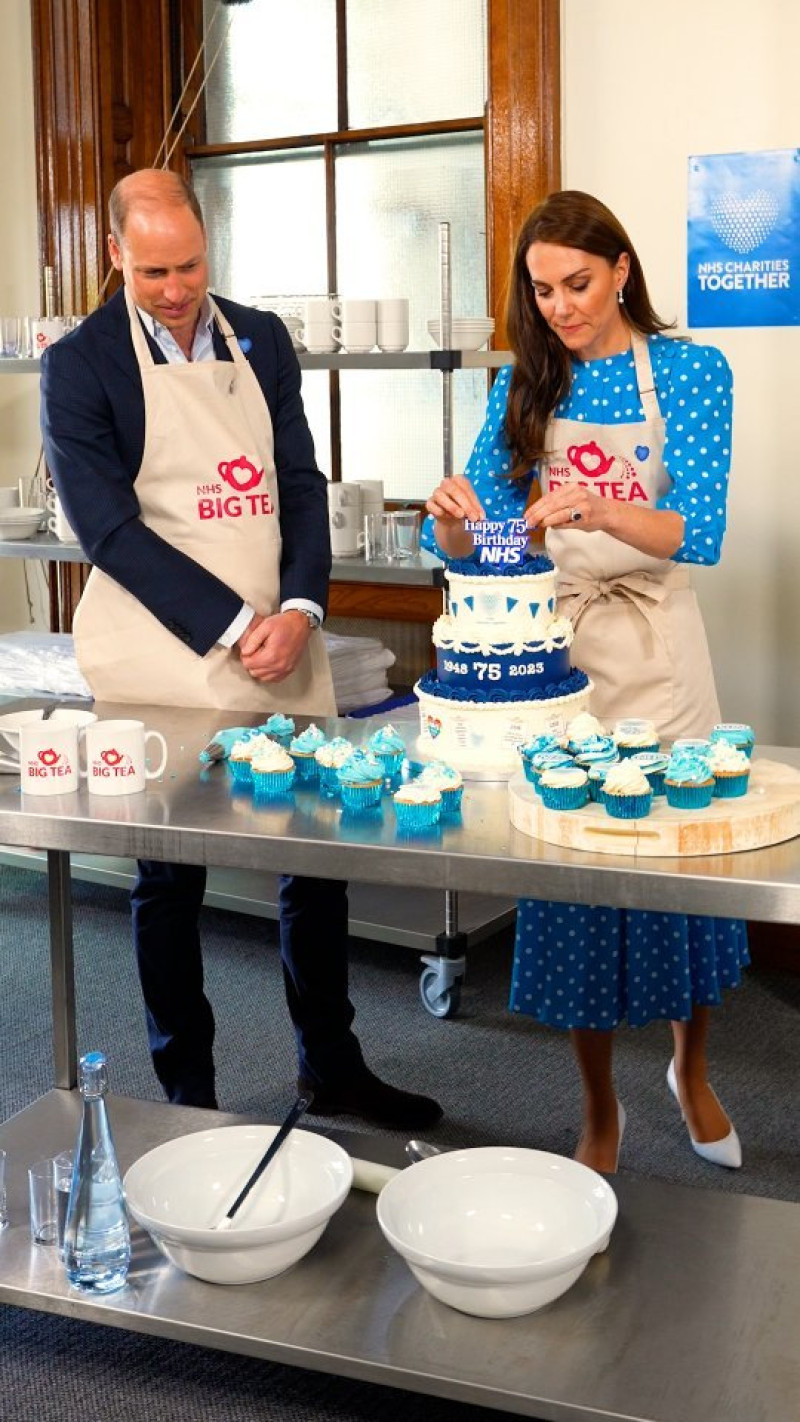 Kate Middleton y el príncipe Guillermo en una imagen de redes.