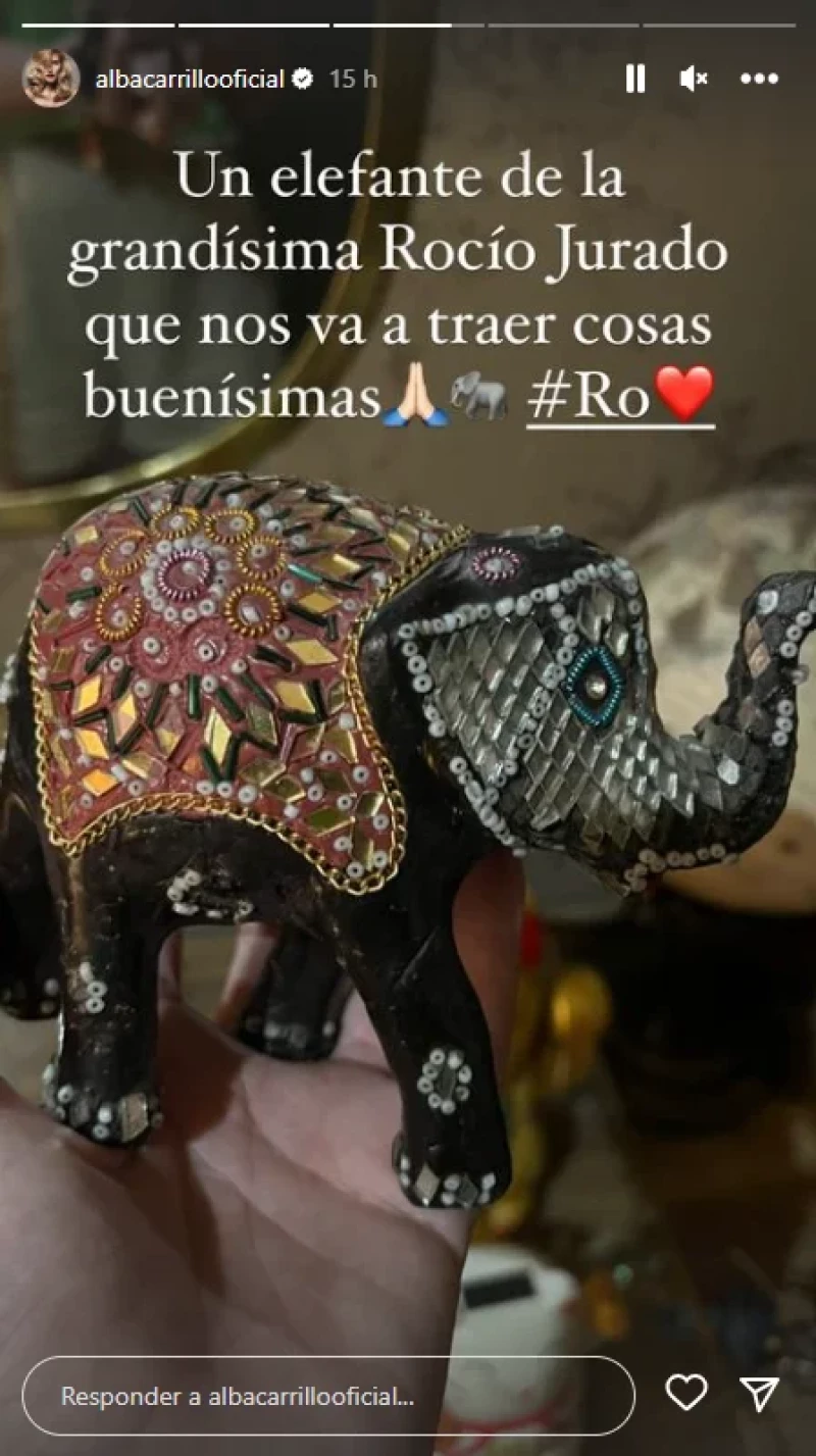 Alba Carrillo ha mostrado el regalo que le ha hecho Rocío Carrasco (Instagram)