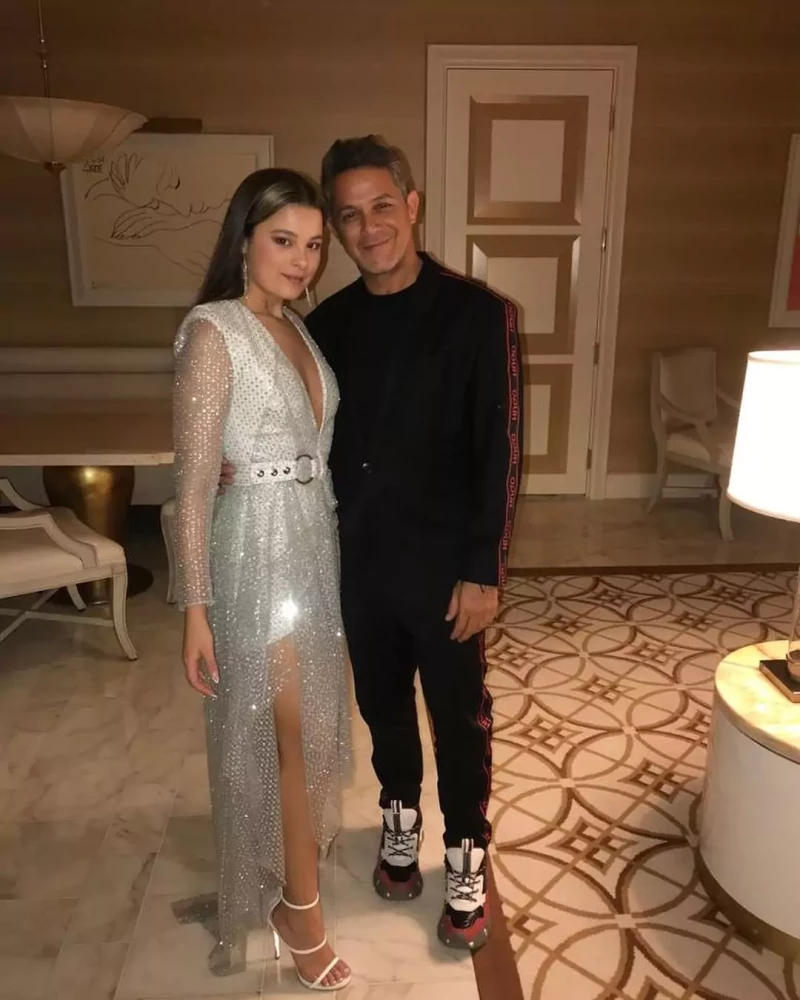 Alejandro Sanz y su hija, Manuela Sanz