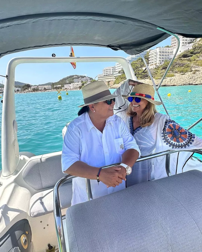 María del Monte e Inmaculada Casal durante sus vacaciones en Ibiza