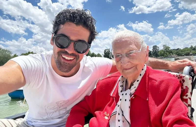 Miguel Ángel Muñoz con la Tata.