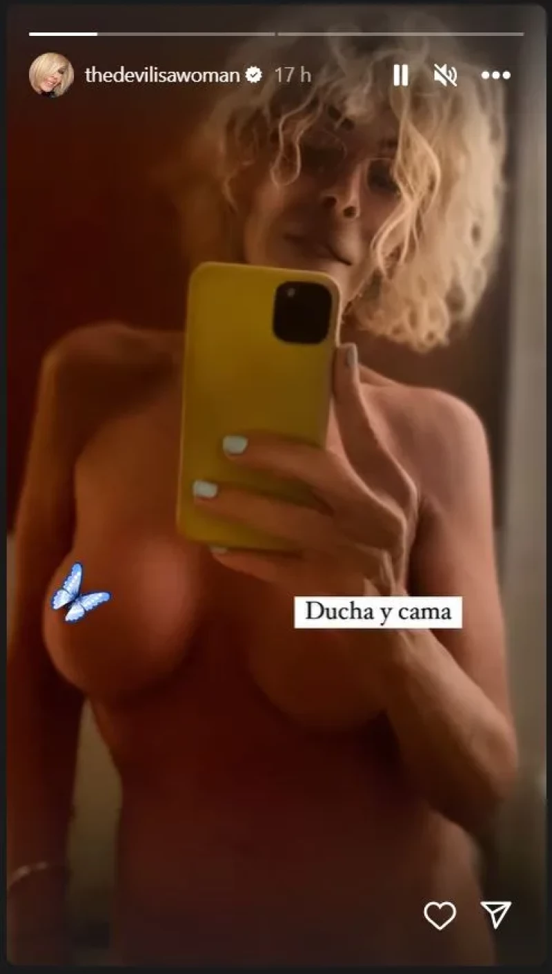 Bibiana Fernández, en topless.