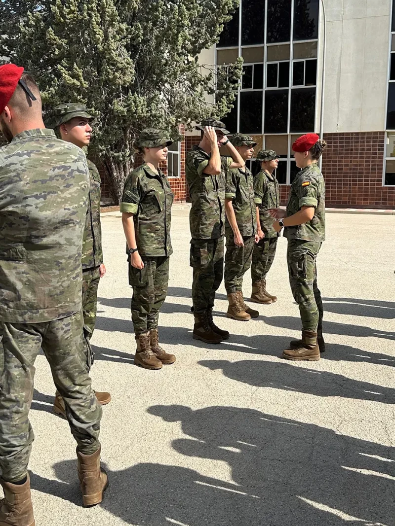 La princesa Leonor, en la Academia Militar de Zaragoza.