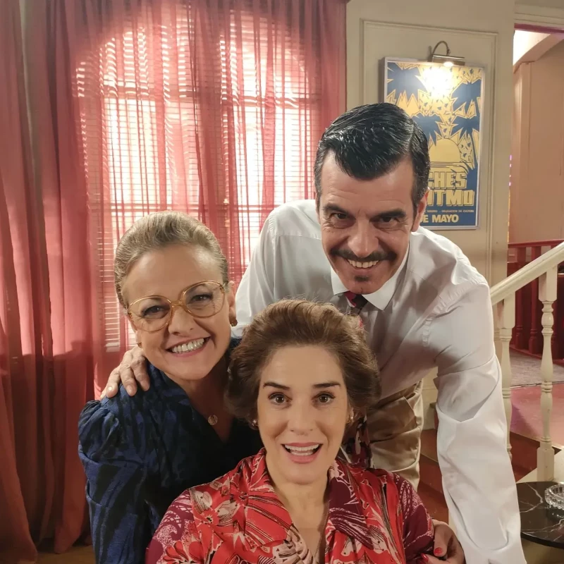 En 'Amar es para siempre' con Andoni Ferreño y Anabel Alonso.