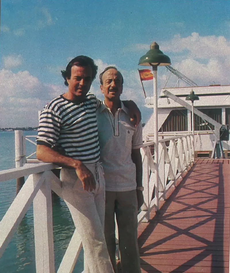 Julio Iglesias con su padre.