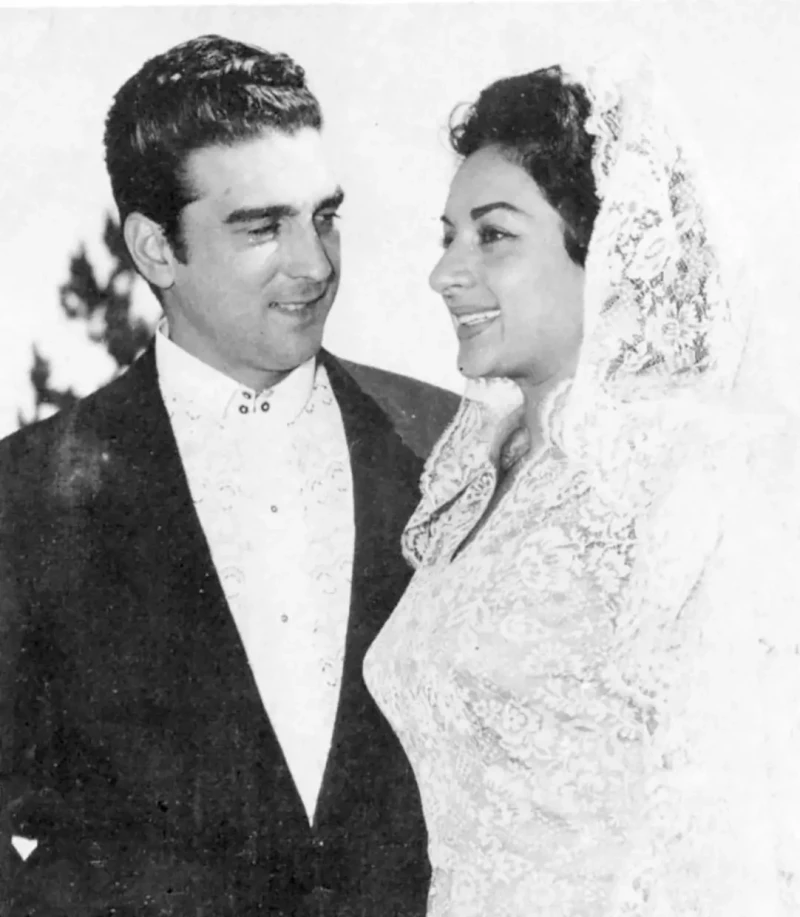 Lola Flores el día de su boda, en 1957, con Antonio González, “el Pescaílla”.