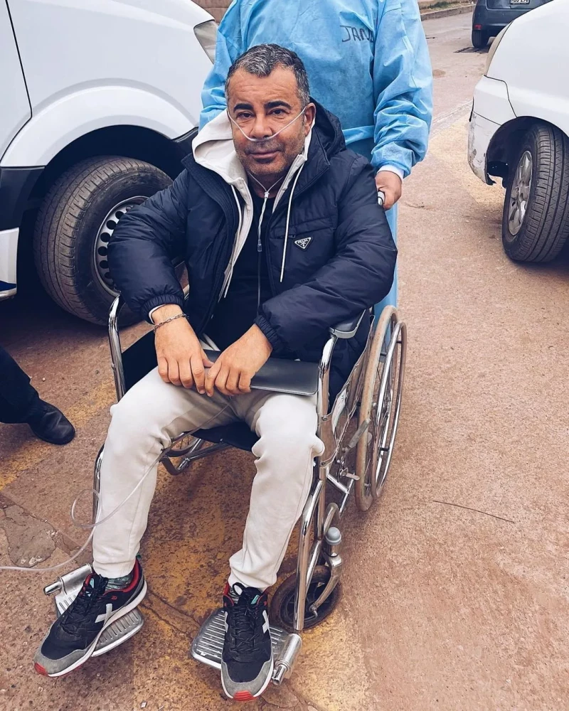 Jorge Javier Vázquez, en silla de ruedas.