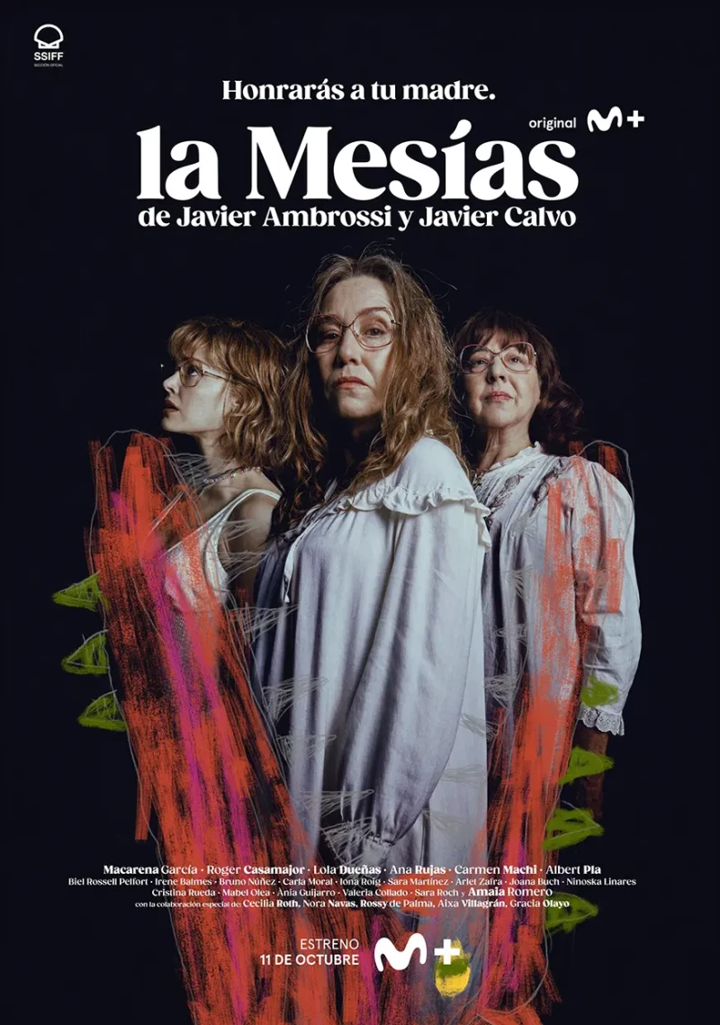 Ana Rujas, Lola Dueñas y Carmen Machi, actrices de 'La Mesías'.