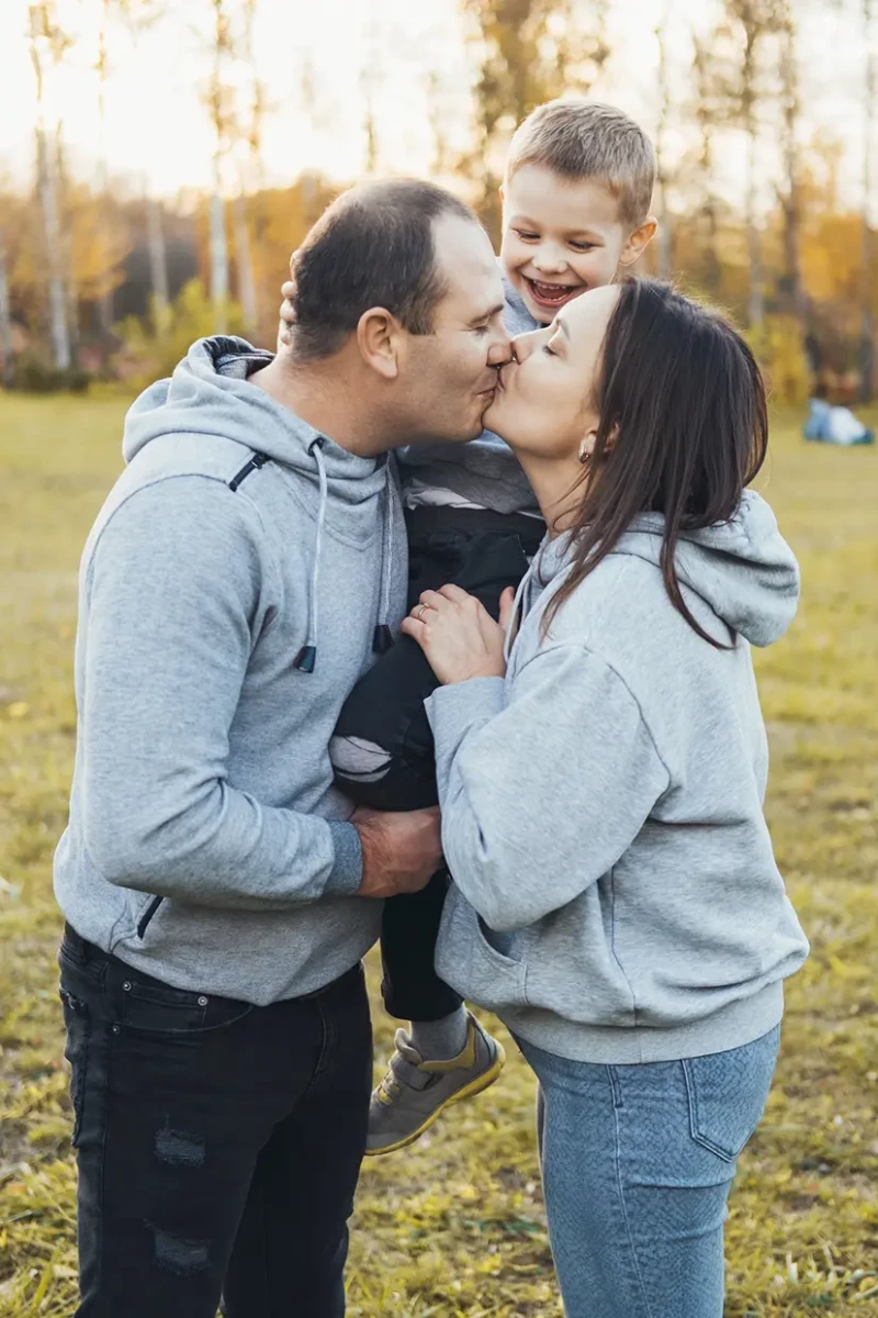 Familia feliz.