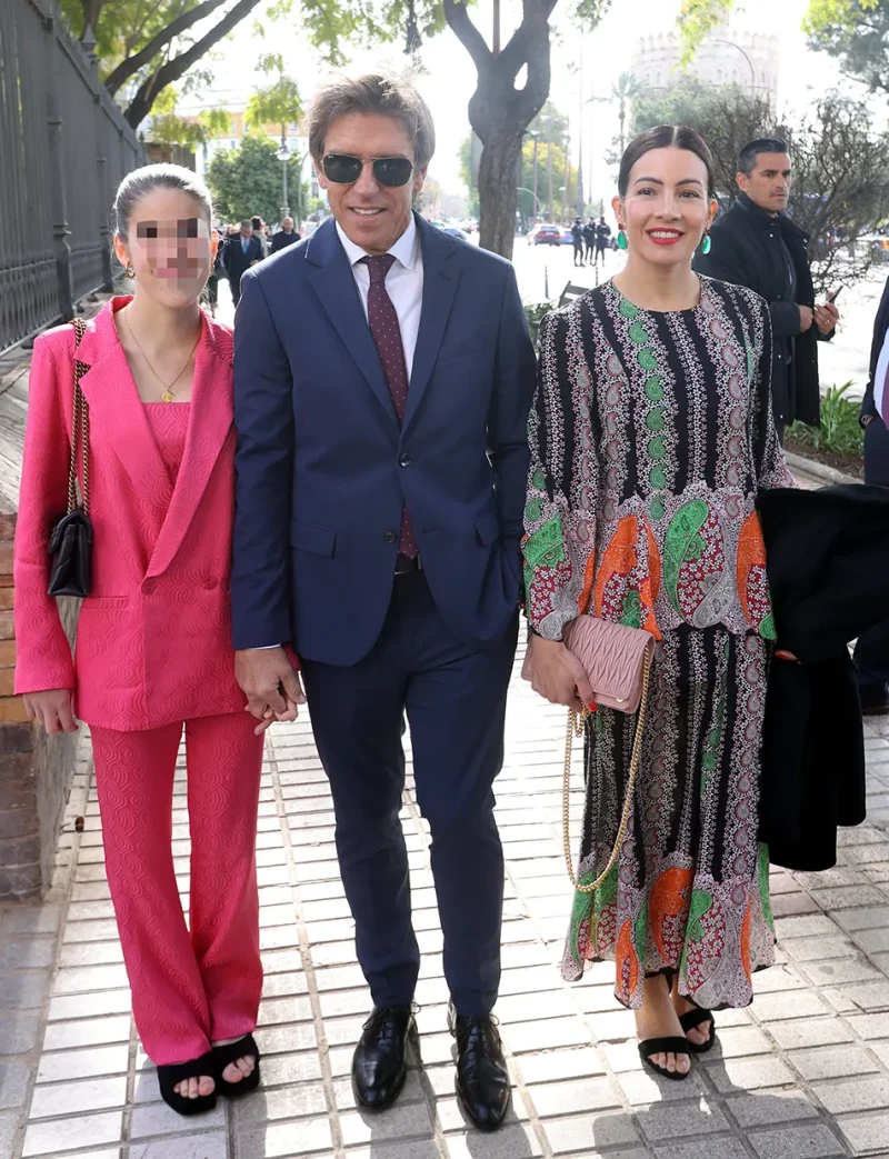 Manuel Díaz asistió a la cita con su esposa, Virginia Troconis, y la benjamina de ambos, Triana.