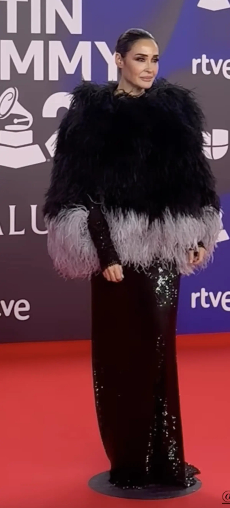 Look de Vicky Martín Berrocal en los Grammy Latinos 2023.