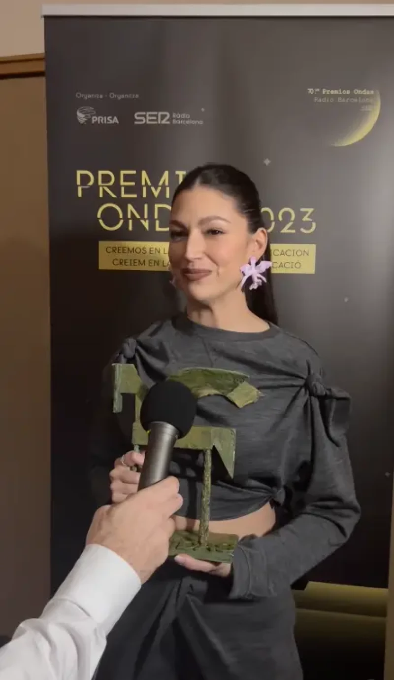 Úrsula Corberó en la alfombra de los premios Ondas 2023.