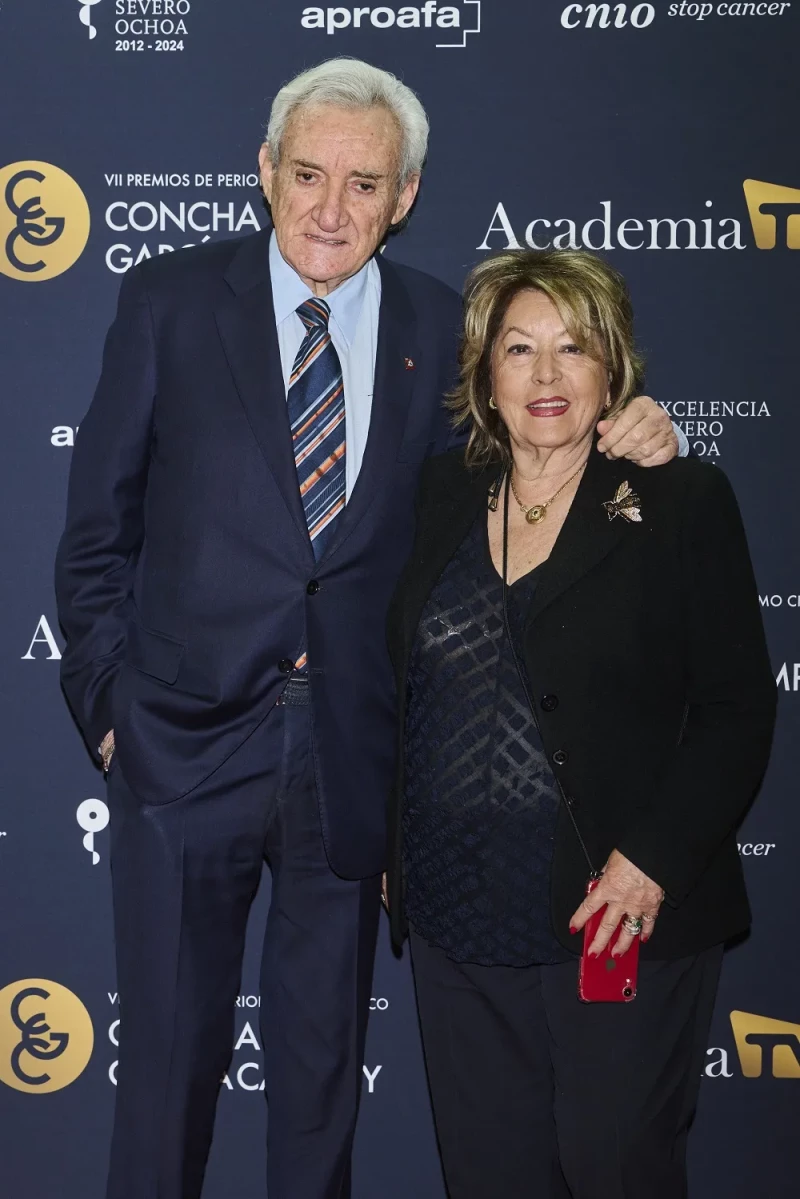 Luis del Olmo y su mujer, Mercedes Gómez.