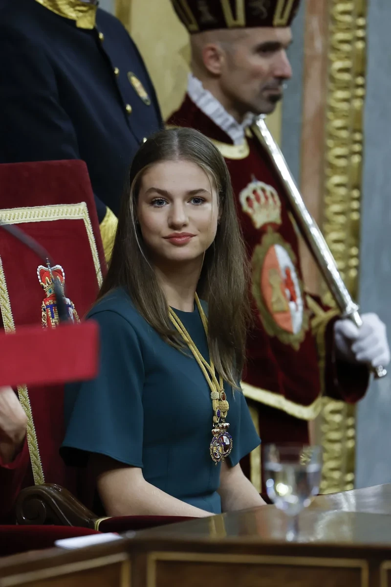 La princesa Leonor, dentro del Congreso de los Diputados.