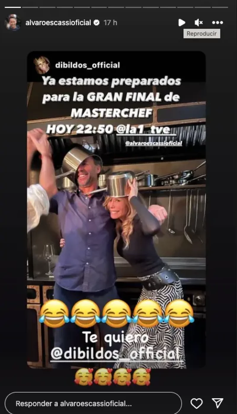 Lara Dibildos anima a Escassi de cara a la final de Masterchef